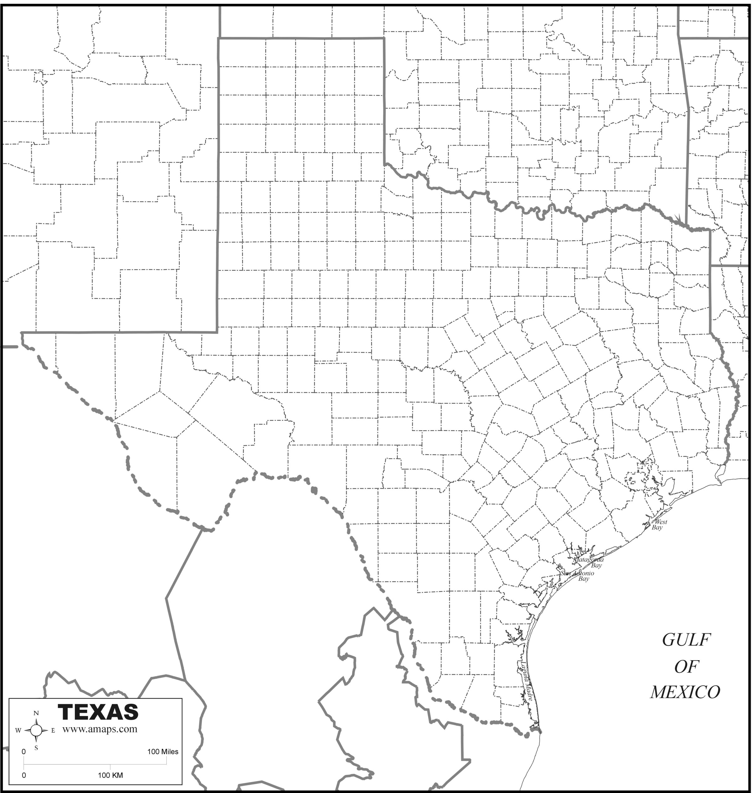 FREE MAP OF TEXAS